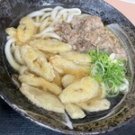 人力うどん - 肉ごぼう天うどん