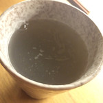 そば 遊山 - 蕎麦焼酎に蕎麦湯割り