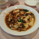中国酒菜　暢暢 - 日替わりランチのかきの炒め物です。