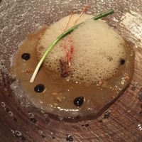 ラ・ロカンダ ザ・リッツ・カールトン京都 - エビの味噌のソースが濃厚なカルパッチョ