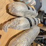 Crazy Burrito - ハーフ、スモール、レギュラー、ビッグの4種類