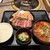 安楽亭 - 料理写真:ファミリーカルビ＆豚カルビ定食 ユッケジャン変更