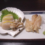 きりん食堂 - 貝刺２種￥７８０