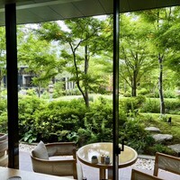 FORNI - 店舗から望める庭園