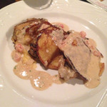 エミリア - 牡蠣のムニエルとジャガイモのクレープ