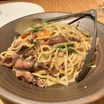 iitoki - 蛍イカとカラスミのペペロンチーノ　酒に合うちょうど良い塩味とオイリーでした