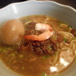 度小月擔仔麵 - 担仔麺＋鴨の卵