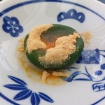 志”満ん草餅 - あんなし(きな粉と白蜜付き)190円