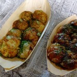 たこ焼 たこば - 料理写真:肉塊たこ焼きとたこ焼き