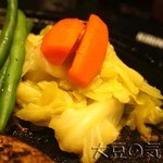 グリルK - 炭火焼ハンバーグランチ付け合せ