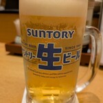 すし屋 銀蔵 - ちょい飲みセット1,890円選べるドリンコ→生ビールはサントリー通常640円