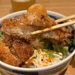 かすみ亭 - 醤油かつ丼　1000円