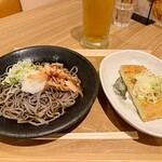 かすみ亭 - 料理写真:竹田の揚げ（ハーフ）とおろしそばのセット　1200円