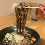 かすみ亭 - 竹田の揚げ（ハーフ）とおろしそばのセット　1200円