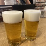 ビールスタンド重富 - キリン　一度つぎ700円　○シャープつぎ700円