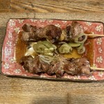 鳥太郎 - 親鳥ネギポン串330円×2本