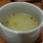 ガスト - 野菜とコーンのスープ。