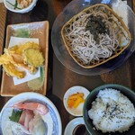 海鮮処 椿 - 天ざる御膳