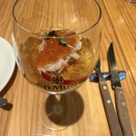 iitoki - ズワイガニ＆イクラとコンソメジュレ、季節野菜のババロア～カクテル仕立て