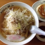 佐野青竹手打ちラーメン押山 - 白ネギラーメン