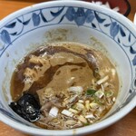 自家製麺 福は内 - ■つけめん300g＋半肉2枚＋味玉＋玉ねぎ¥1,400