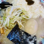 壱発ラーメン - 次男定番　ネギとろラーメン　今回元気玉＋