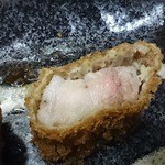 金の豚 おか田 - バラとんかつ　アップ