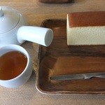 松華堂菓子店 - 松華堂カステラセット　ほうじ茶