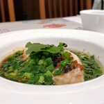 施家菜 - [魚料理] ・淡路産ヒラメの豆鼓蒸し＋ご飯