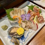 呑兵衛 - 貝刺し盛り合わせ