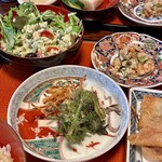 庭園お食事処 信楽 - 筍たっぷり春巻御膳(\1,800)　副菜
