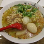 どうとんぼり神座 - 料理写真:柚子温おろしラーメン+煮玉子トッピング