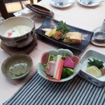 花仙庵 仙仁温泉 岩の湯 - 朝食２０１５，３