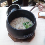 花仙庵 仙仁温泉 岩の湯 - 朝食蕎麦粥２０１５，３