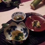 花仙庵 仙仁温泉 岩の湯 - 前菜２０１５，３