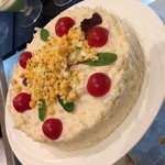 インペリアルバイキング サール - ディナーバイキング・土日祝日（８，７００円＋サービス料１０％）の帝国ホテル伝統のポテトサラダ　ミモザ風２０１５年３月