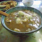 玉蘭 - カレーあんかけ麺。小ライスも付き、一品で二度美味しい。得した気分になります。