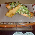 吉力 - 鱒のふき味噌、筍、岩塩焼き