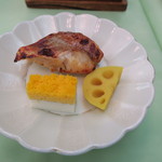 オレンジドームゆがわら - 2015年03月08日（日）　夕食　赤魚の西京焼き