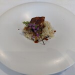 フランス料理ビストロやま - 鰻とフォアグラのリゾット（+1100円でチョイス）