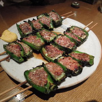 鳥茂 - ピーマン肉詰め