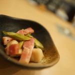 ゆるり家 - ベーコンはんぺん炒め？