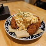 寿司 牡蠣 裏天王寺サカナエビス/Sushi Oyster Sakana-Ebisu Osaka - マシマシタルタルカキフライ