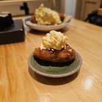 寿司 牡蠣 裏天王寺サカナエビス/Sushi Oyster Sakana-Ebisu Osaka - マシマシタルタルカキフライ