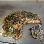 みちくさ - 料理写真:お好み焼き（もち入り）　食べる前に写真撮り損ねる