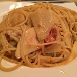 らんぷ亭 - タケノコと鱧のアーリオオーリオ  うんめー