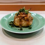 對馬 - 黒ムツの揚げ物花山椒桜海老