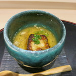 日本料理 みや  - 27年3月　フォアグラ茶碗蒸し　黒トリュフ風味　モッツァレラ