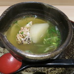 日本料理 みや  - 27年3月　京蕪と甘鯛スープ仕立て