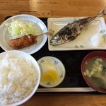 Oshokuji Nakahara - アジ塩焼き定食